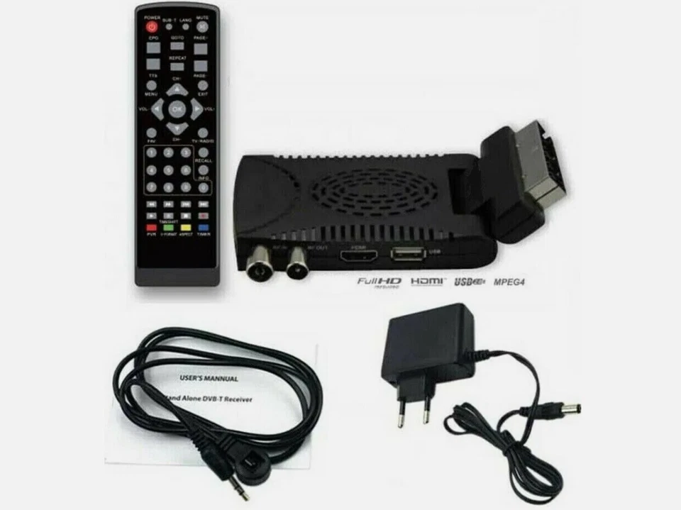 DIGITALE TERRESTRE Mini  Decoder  HD Dvb T2 Usb HDMI Presa Scart Ricevitore USB - Immagine 2 di 4