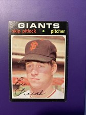 Skip Pitlock 1971 #19 Topps Baseball Card - Super Nice - Excellent +