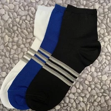 Mens Italian Luxury Ankle Socks, Size 11-14, 100% Mercerized Cotton, Multicolor