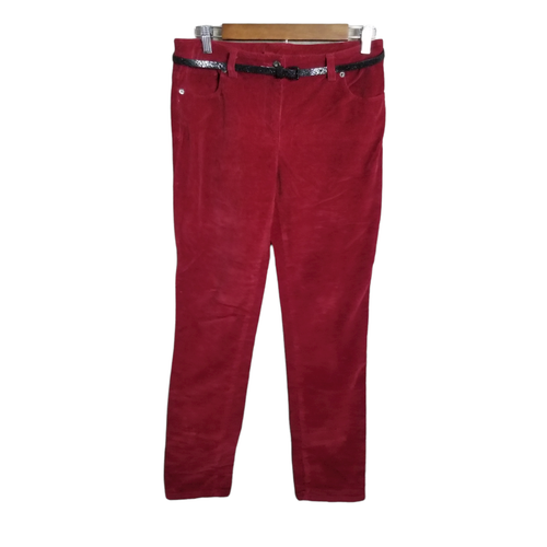 Liz Claiborne Womens Size 4P Red Solid 