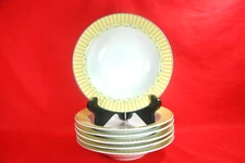 Studio Nova TRELLIS Rimmed Soup Bowls (Set of 6) 8-1/8" #HG244