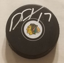 Dylan Strome Autographed Chicago Blackhawks Puck #3