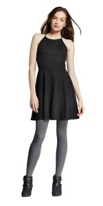 white halter neck skater dress