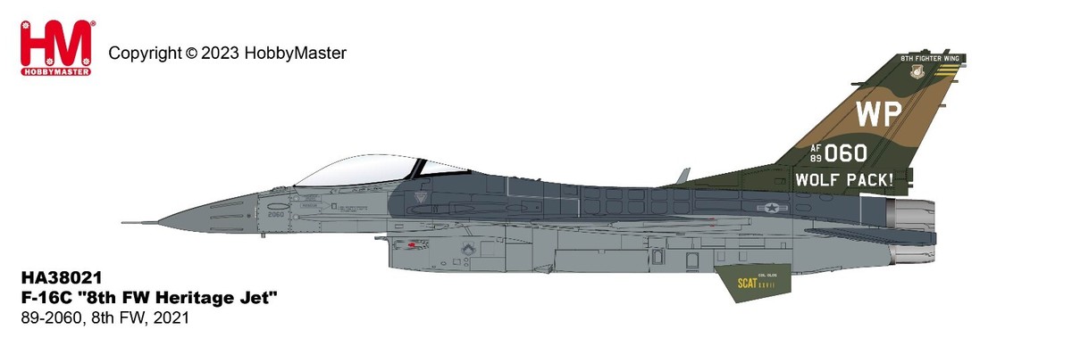 Hobby Master 1/72 HA38021 F-16C Fighting Falcon USAF 8th FW
