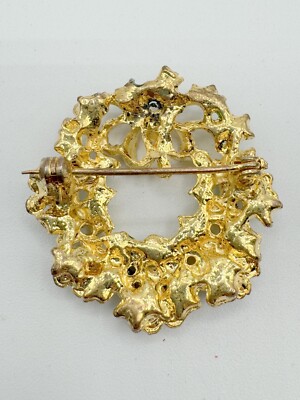 D2-5229 VINTAGE BROOCH GOLD TONE PIN 1.6