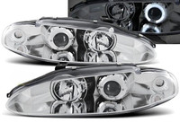 Scheinwerfer Paar Mitsubishi Eclipse 95-96 Angel Eyes Chrom
