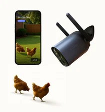 Smart CoopCam Wi-Fi Camera with CluckView Battery Coop Ai 1080p HD Security Cam