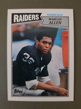 1987 Topps Marcus Allen #215 Raiders NM
