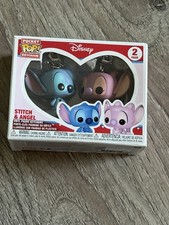 Funko Pocket Pop Keychain Disney Lilo & Stitch and Angel Set Figure Lot Mini