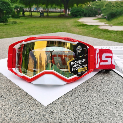 Scott USA Prospect MX ATV UTV Goggles Red Chrome Lens Heritage Retro NIB