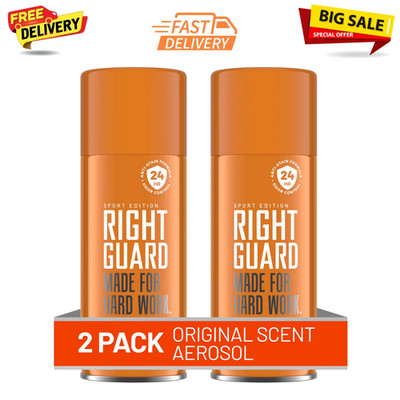 Right Guard Sport Deodorant Spray for Men, Original Scent, 8.5 oz., 2 Pack