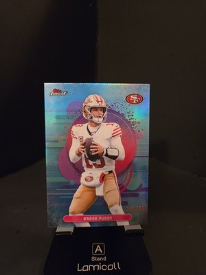 2025 Topps Finest #'d /250 Brock Purdy Uncommon Sky Blue Refractor 49ers NFL!
