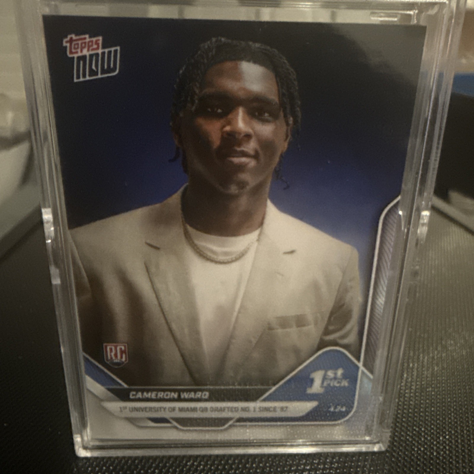 2025 Cam Ward Topps Now NFL #D-1 1st DRAFT Pick QB Titans Rookie (RC) 