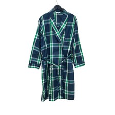 Vtg Men BRENT Montgomery Ward Plaid Lounge Robe 50s 60s Mod Rockabilly Sz Large