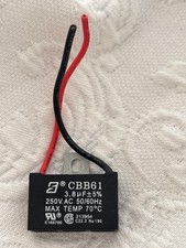CBB61 3.8uf Motor Ceiling Fan Capacitor replacement 2-Wire 250VAC 50/60 HZ