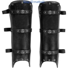 Viking Warrior Leg Armor Greaves Boot Covers Halloween Cosplay Accessory