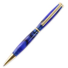 Slimline Pen Kit, Double Ring Band, Gold Finish, Single Kit, Legacy Woodturning