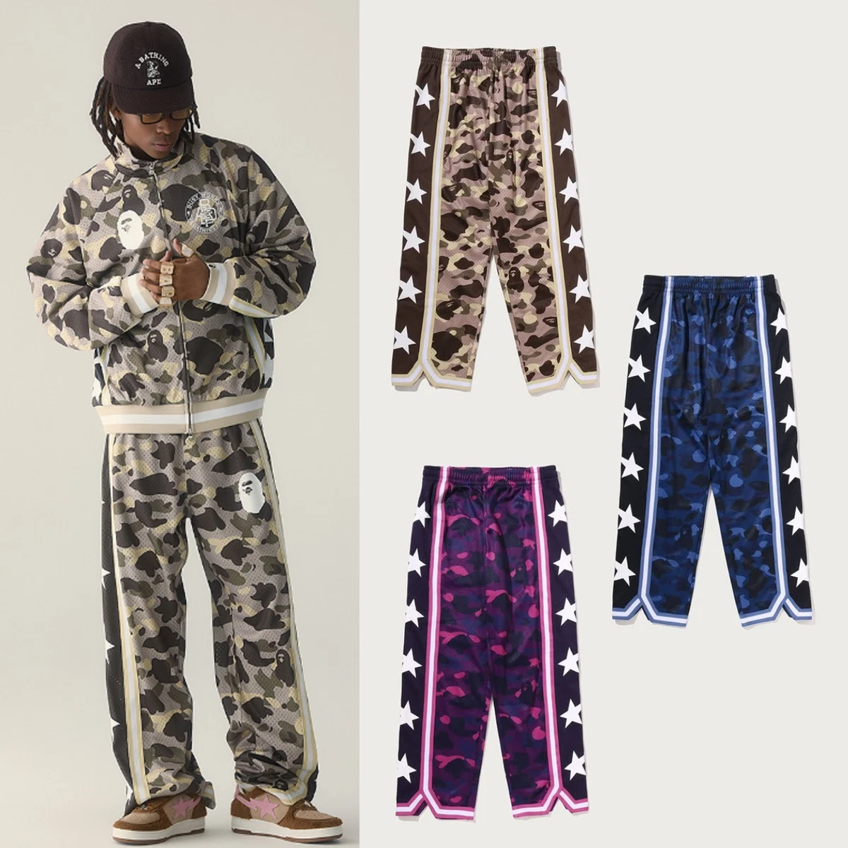 A Bathing Ape Size S Blue Pants for Men for sale | eBay