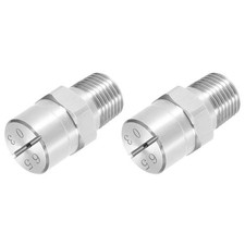 Flat Fan Spray Tip 1/8BSPT, 1.1mm/3/64" 2Pcs,65 Degree-for Home Kitchen Garden