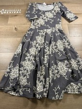 LuLaRoe Women's Size XS Dress Grey lace detail