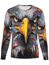 Unisex Ugly Christmas Sweater Santa Claus Bell Snowflakes Red Holiday Jumper