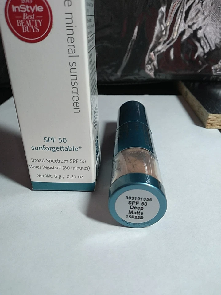 Colorescience Sunforgettable SPF50 LOOSE MINERAL SUNSCREEN, DEEP MATTE, NIB - Image 2 of 4