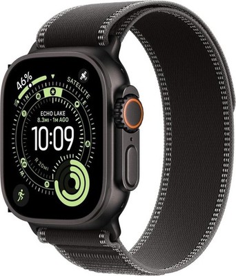 Apple Watch Ultra 3 (2025) - Titan Schwarz - Trail Loop Black M/L - Neu / OVP