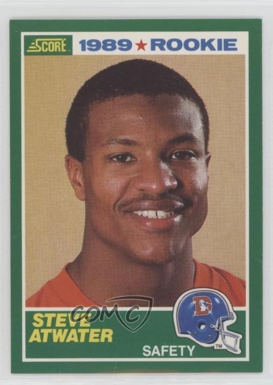 1989 Score Steve Atwater #263 Rookie RC HOF 0h6w