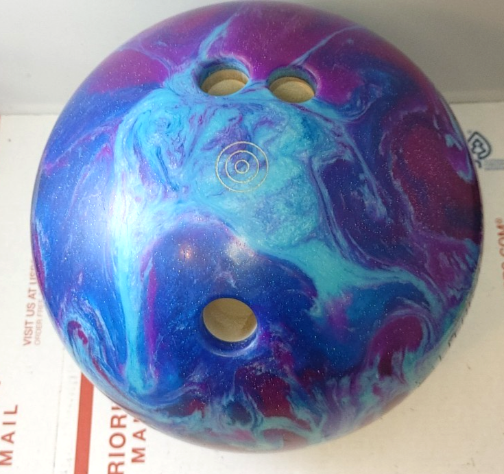 Ebonite MAXIM Bowling Ball Drilled Blue Purple Swirl 10lb 10 lbs