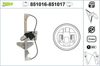 Fensterheber Vorne Links Valeo 851016 FÜR CitroËN Fenstermechanismus