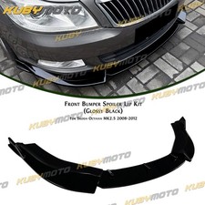 Frontstoßstange Spoiler Lippe Für Skoda Octavia MK2.5 2008-2012 2009 Schwarz Neu