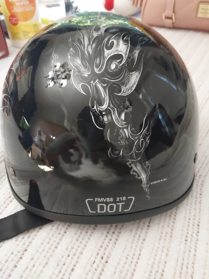 Hot Leathers точка FMVSS 218 черепа мотоциклетный шлем - Изображение 4 из 4