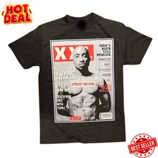 Tupac Shakur Inspired 2Pac West Coast Rap Hip Hop T-Shirt Unisex S-5XL