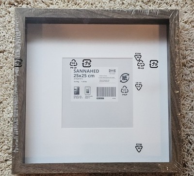 IKEA SANNAHED 25x25 cm frame Walnut Effect
