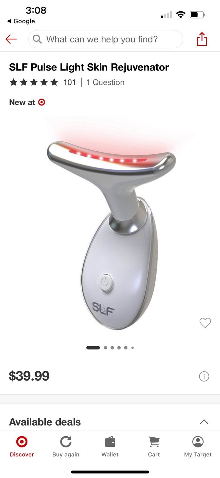 SLF Pulse Light Skin Rejuvenator NEW - Has Gone Viral- Out Of Stock At Stores!