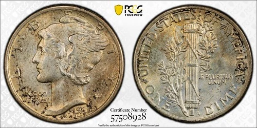 🔥1935 Mercury Dime DDO FS-101 PCGS MS64, and VERYSCARCE!!!!!!🔥