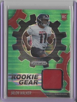 2025 Panini Prizm Rookie Gear Neon Green Pulsar #2 Jalon Walker