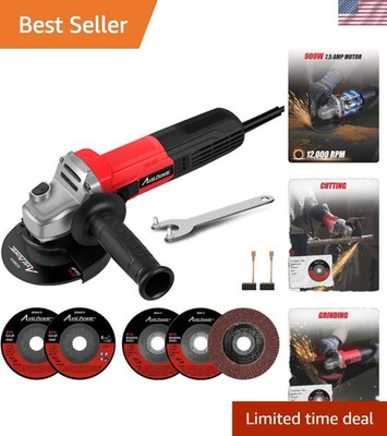 Lightweight 4-1/2'' Electric Grinder - 900W for Cutting, Grinding & Polishing