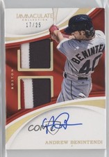 2017 Immaculate Signature Rookie Gold 17/25 Andrew Benintendi Patch Auto uk2