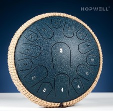 HOPWELL Steel Tongue Drum - 15 Note 12 Inch Tongue Drums - Percussion Instrum