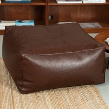 New Large Capacity PU leather Bean Bag Cover Sofa Stool Cover Without Filler UK