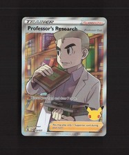 Carta Pokemon Holo Full Art Celebrazioni Ricerca Professore 024/025 NM