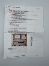 Nintendo NES System New 72 Pin +2 Controllers, Zapper Mario Duck Hunt Manual