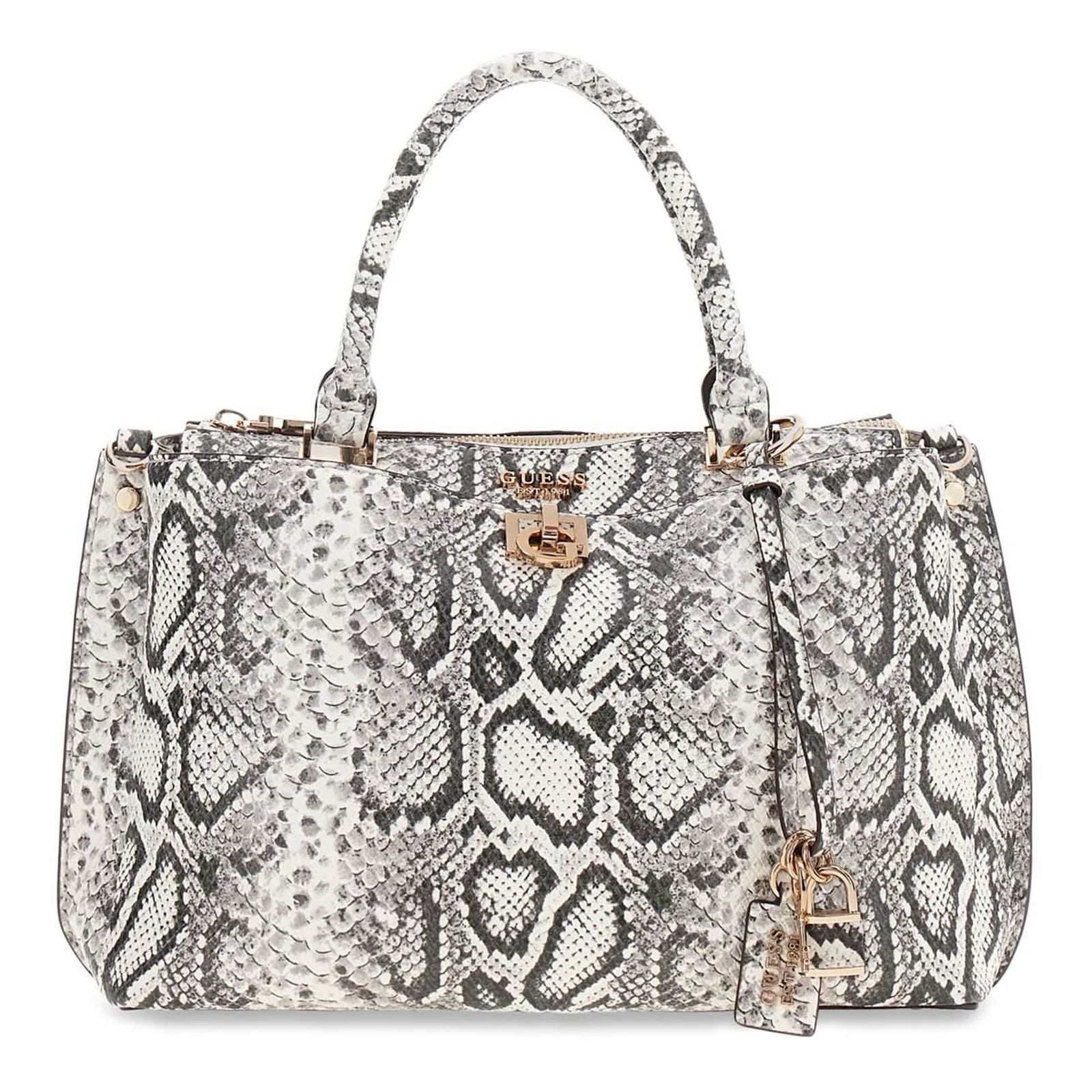 GUESS handbag Bianca Girlfriend Satchel Natural