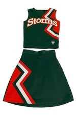 Child Cheerleader Uniform Halloween Costume STORMS Miami Hurricanes 26" Top
