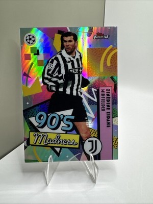2026 Topps Finest UEFA Club Competitions 90s madness Zinedine Zidane #MAD-7