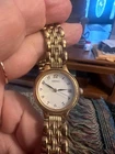 Womens Gold Seiko Loose Band Watch With New Battery