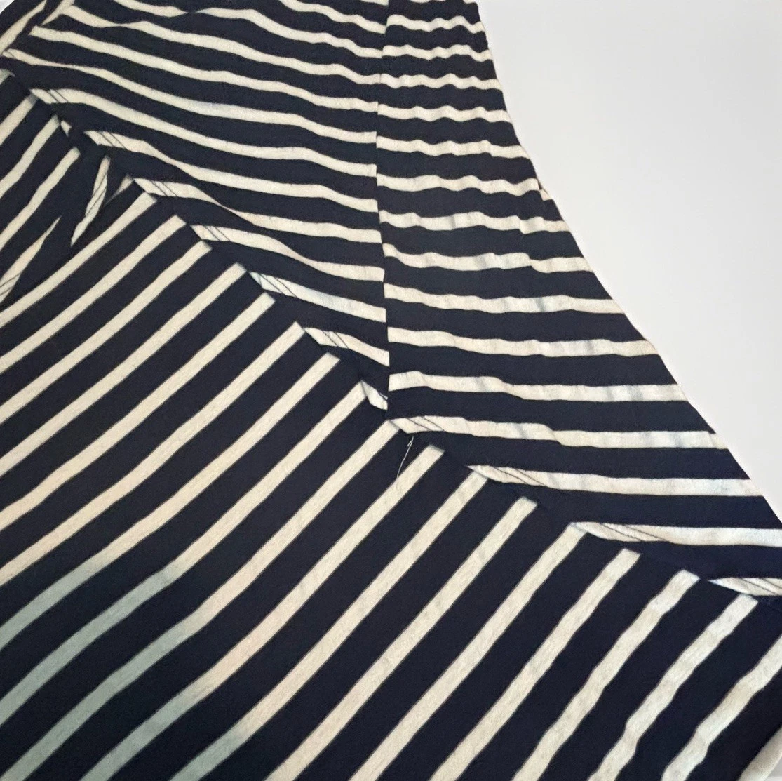 VETEMENTS Abito Arden B a righe blu e bianco in cotone senza spalline senza maniche donna piccolo