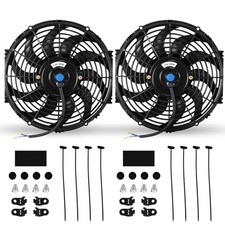 12" Universal Electric Radiator Fan Push Pull Slim Fan High Performance Cooling