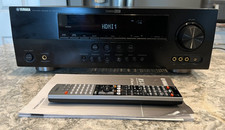 Yamaha RX-V665 7.2 Ch HDMI Home Theater Surround Receiver Stereo w Remote Bundle